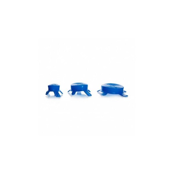 Dwk Life Sciences Silicone Lids, Mixed Size Set, Blue, 3/pk, 3PK 212303B - main